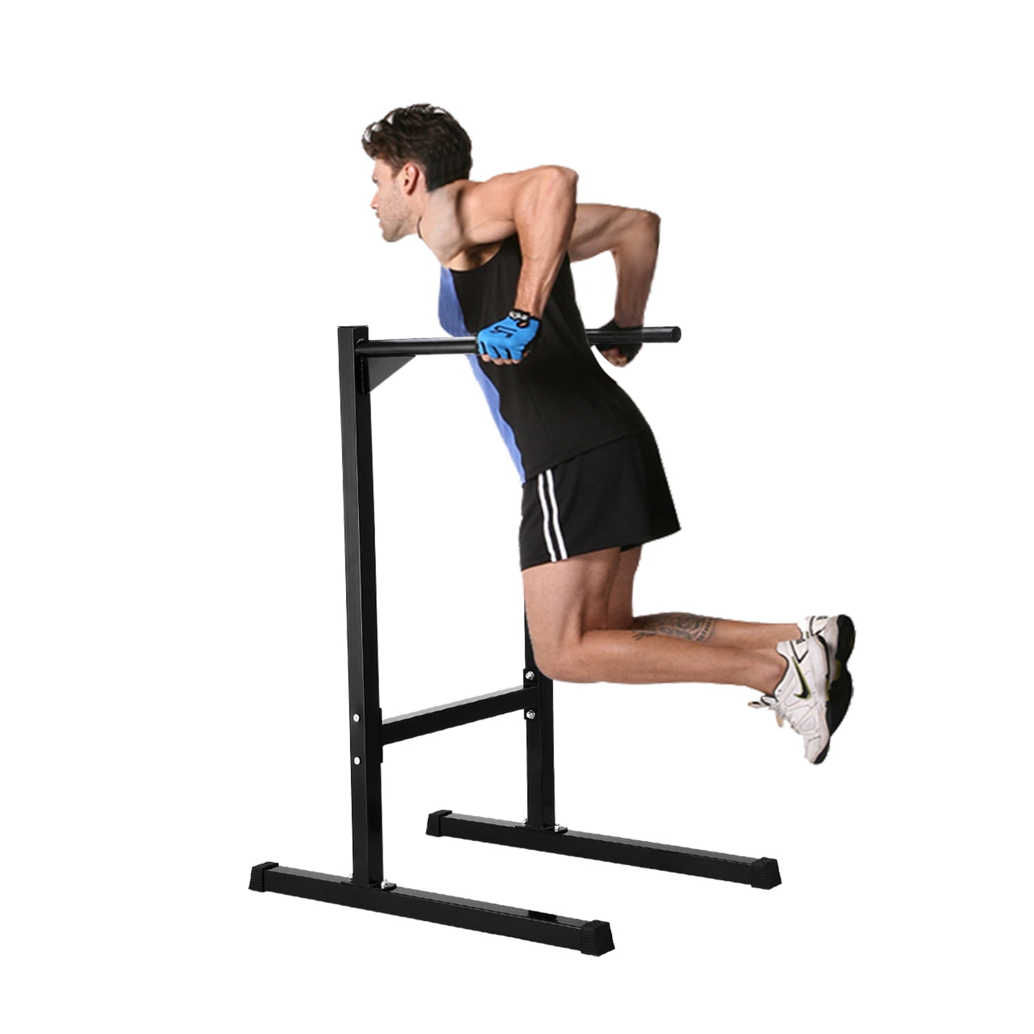 Rubberbanditz Heavy-Duty Parallette Push up Stands & Dip Bars Workout Station 
