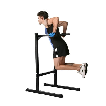 Mllieroo Heavy Duty Dipping station Dip Stand Pull Push Up Bar Fitness Exercise Home Workout (Best Pull Up Dip Station)