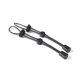 thumbnail image 1 of 4pcs Backpack Hiking Stick Holder, Walking Stick Fixing Buckle Elastic Rope Lanyard for Mountainism Climbing Trekking Outdoors, 1 of 5
