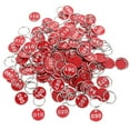 thumbnail image 4 of Miangastore 100 Pcs Étiquettes à Clés en Alliage d'Aluminium Rouges Numérotées de 1 à 100 pour Usage Quotidien et Organisation, 4 of 9