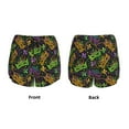 thumbnail image 3 of Pofeuu Mardi Gras Surface Print Women's Athletic Shorts Running Workout Shorts Tummy Control Quick Dry Gym Shorts with Pockets Double layer sports shorts-XX-Large, 3 of 7