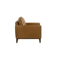 thumbnail image 3 of New Classic Furniture Caspar 3-Piece Leather Living Room Set in Caramel, 3 of 6