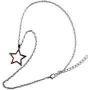 Dainty Hollow Layered Star Simple Choker Necklace for Women Delicate Stainless Steel Silver Plated Y2K Minimalist Star Pendant Necklaces Adjustable Chain Christmas Party Trendy Jewelry