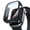 Black, variant on Mynvo Water Resistant Case for Apple Watch Series 12 46mm with Matte Tempered Glass Screen Protector, Full Protective Bumper Cover with High Sensitivity Anti-Scratch for iWatch Series 12 46mm