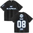 thumbnail image 6 of Stray Kids SKZ Karma Vintage Wash T-Shirt – Unisex Short Sleeve Hip Hop Graphic Tee, Streetwear Outfit for STAY Fan Support, 6 of 12