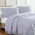 thumbnail image 2 of Collections Etc Luxurious Medallion Chenille Fringe Border Pillow Sham, 2 of 3