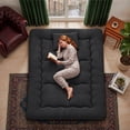 thumbnail image 6 of Sweetcrispy Queen Japanese Floor Mattress with Washable Cover, Folding Memory Foam Sleeping Mat for Dorm, Camping & Guest Room, Black, 6 of 9