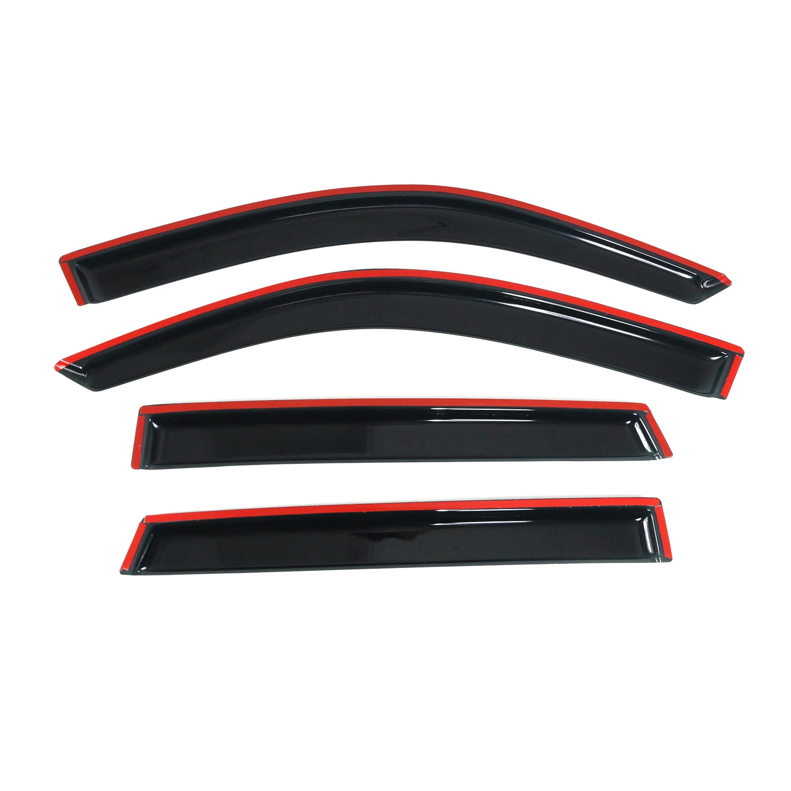 Ikon Motorsports Compatible with 01-05 Toyota RAV4 Window Vent Visor Deflector Rain Guard 4Pc Set Outside Mount  2001 2002 2003 2004 2005