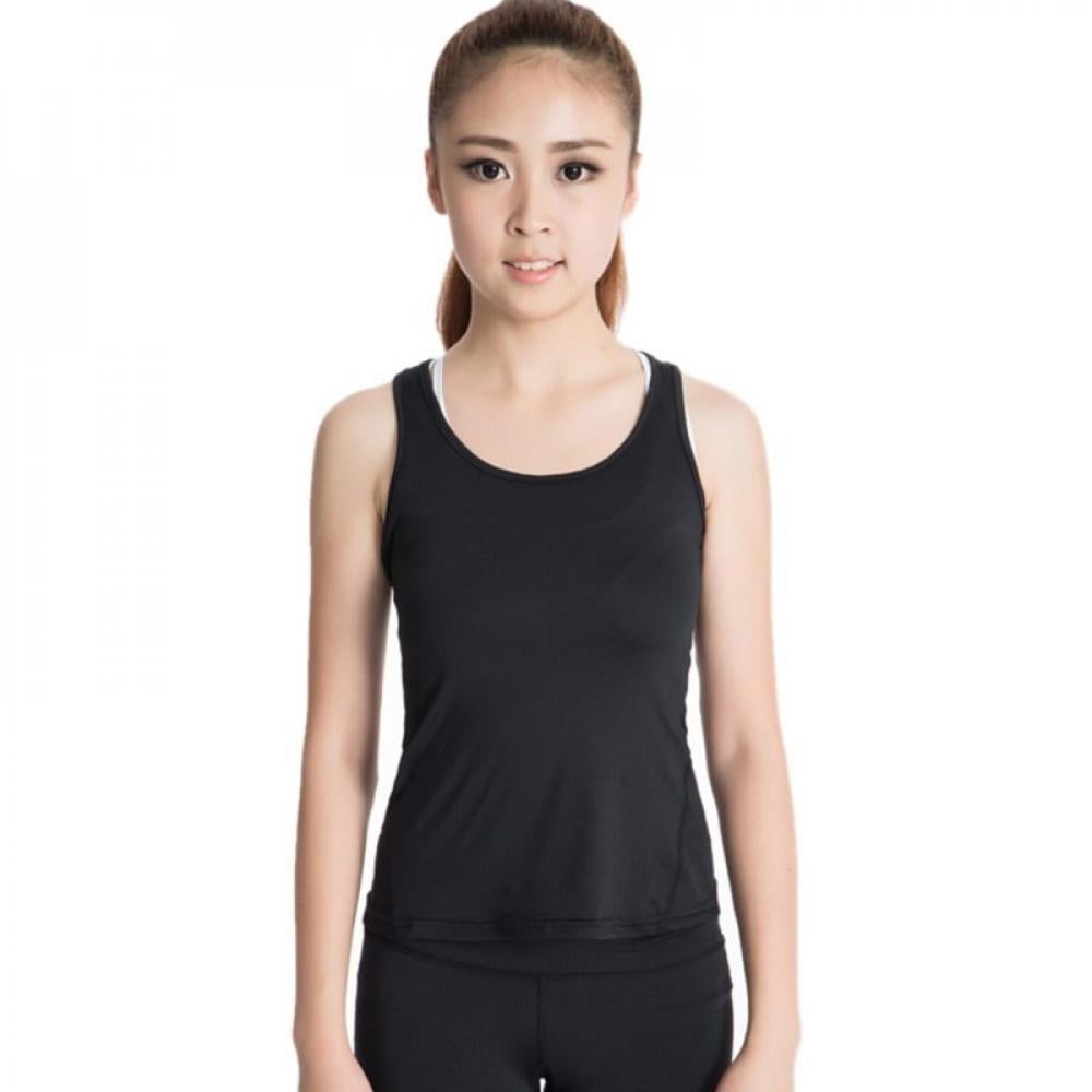 Joyshaper Compression Vest Women Tank Top Quick Dry Fit Sweat Shirt T-Shirt Tee 