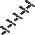 thumbnail image 1 of Mini Ventilador Negro BlitzBlack 5Pzas Negro 5W Silicón+Plástico Ventilador USB-C., 1 of 1
