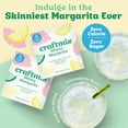 thumbnail image 3 of Craftmix Skinny Margarita Cocktail Mixers - Makes 12 Drinks - Zero Sugar, Zero Net Carbs, Zero Calories Mocktail Drink Mixers - Real Fruit - Vegan, Non-GMO, Dairy Free, Gluten Free, 3 of 7