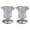 E, variant on Candlestick Holders Set of 2, Glass Taper Candle Holders, Reversible Clear Tealight & Candle Stick Candle Holder Vintage Crystal Tealight Candle Holder for Wedding Dinner Party Table Centerpiece