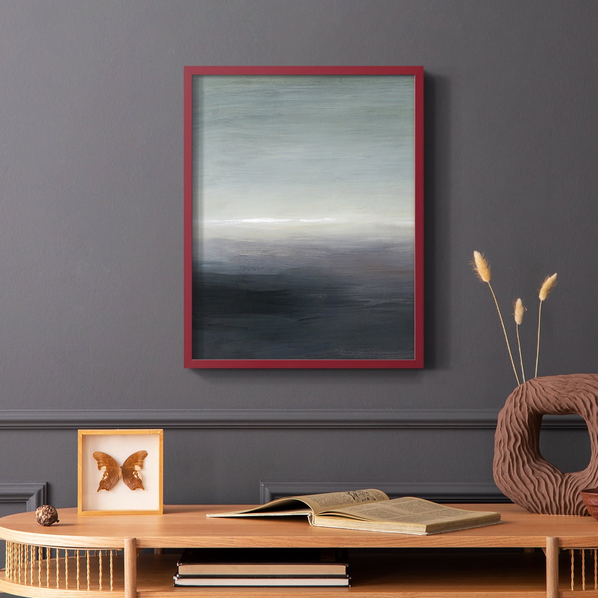 Windy Moor I Framed Print - Solid Wood in Single Picture Frame Solid Wood 2 Framed Print