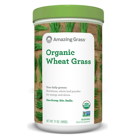 Amazing Grass Organic Wheatgrass Powder, 60 (Best Wheatgrass Powder In India)