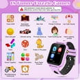 thumbnail image 2 of SHANNA Kids Smart Gaming Watch with 30 Puzzle Games, HD Touch Screen Camera Alarm Pedometer Flashlight, 3-12 Years Old Boys Girls Gifts  (Purple), 2 of 15