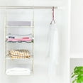 thumbnail image 6 of A Hanging Basket Hanging Closet Shelves Closet Organizing Shelves Clothes Rack Foldable Storage Shelves Locker Shelf Foldable Garment Rack Coat Hangers Wardrobe Storage Items, 6 of 7