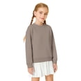 thumbnail image 3 of UACY Toddler Baby Boy Girl Long Sleeve Crew Neck Pullover Winter Sweatshirt Casual Sport Thermal Top Outfits Solid Color Clothes (Grey, 7-8 Years), 3 of 4