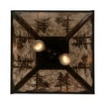 thumbnail image 2 of Meyda Tiffany 109955 Tall Pines 2 Light 22" Wide Pendant - Cafe Noir, 2 of 7