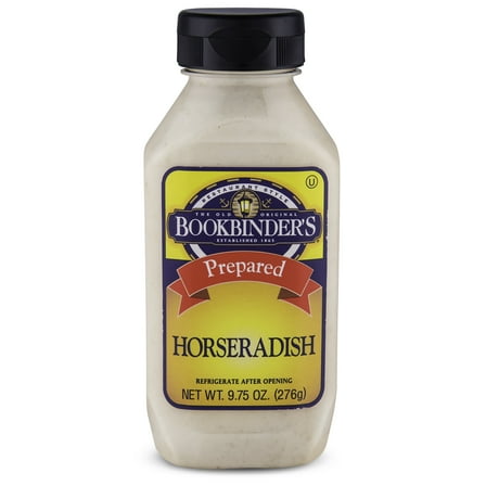 Bookbinder's Prepared Horseradish, 9.75 oz Bottle