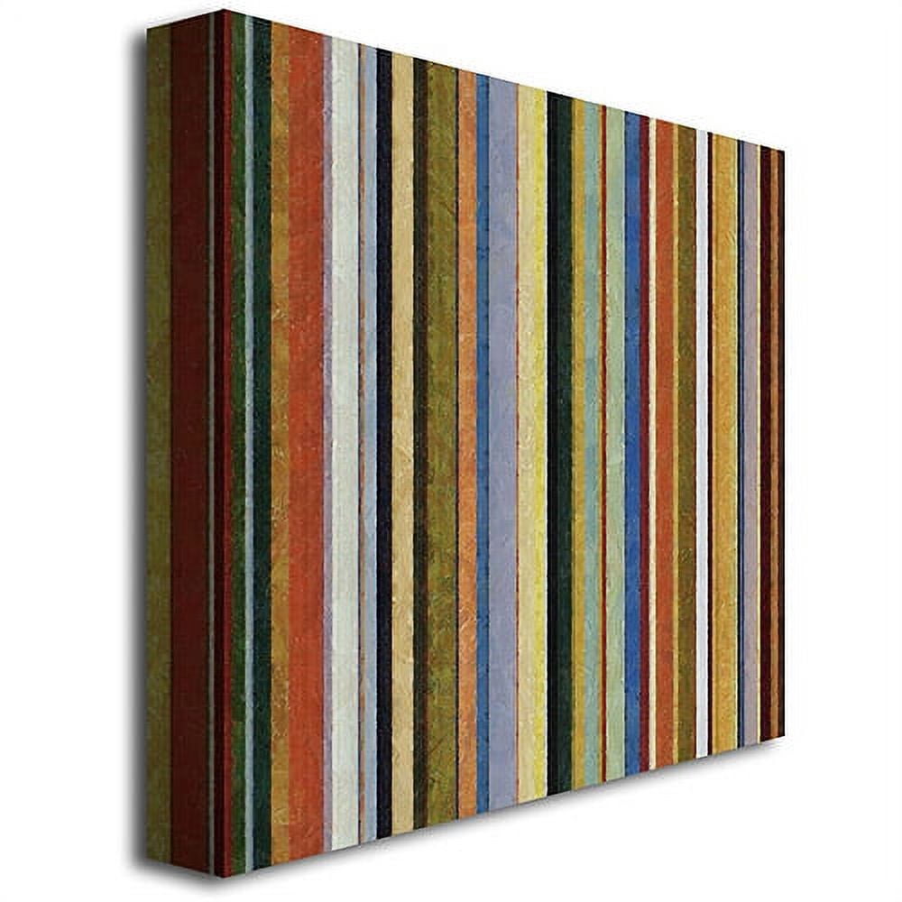 Trademark Fine Art "Comfortable Stripes V" Canvas Wall Art by Michelle Calkins