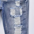 thumbnail image 6 of RUTAYY Toddler Boys Skinny Fit Ripped Distressed Fashion Kids Denim Jeans Trousers Cozy Pants, 6 of 7