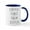 White/Navy Inside, variant on CafePress - Coffee First Then Stitch - 11 oz Ceramic Mug - Novelty Coffee Tea Cup