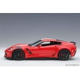 thumbnail image 3 of 2017 Chevrolet Corvette C7 Grand Sport Red with White Stripe and Black Fender Hash Marks 1/18 Model Car by Autoart, 3 of 8