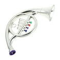 thumbnail image 3 of JUNWELL Horn Model Tuba Instrument for Kids Instruments Baby Musical Toddler Silver, 3 of 8