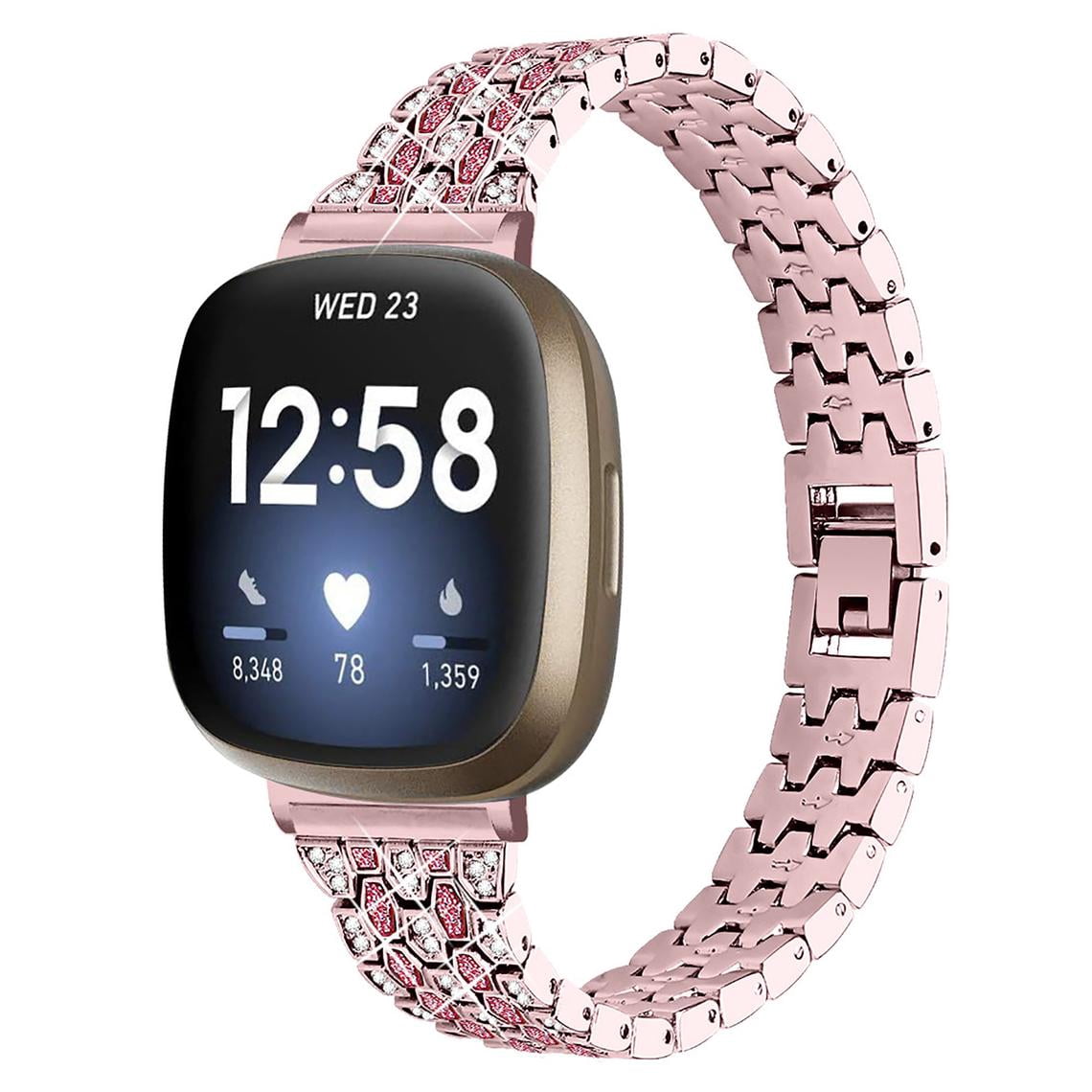 fitbit versa pink band