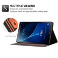 thumbnail image 4 of Dteck Folio Case for Samsung Galaxy Tab A 10.1 2016 SM-T580 T585 (No S Pen version), Slim Fit Book Cover Design Multi-Angle Stand PU Leather Case Cover, Orange, 4 of 5