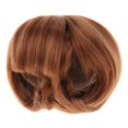 thumbnail image 4 of Coupe de Cheveux Bob Brun à la Mode 7-8 Pouces pour Mini 1/4 Poupée Cosplay Habiller, 4 of 7