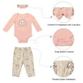 thumbnail image 5 of Disney Clothes Baby Girls Bodysuit, Pants & Headband 3-Piece Outfit Set – Minnie Mouse, Bambi, Marie & Tinkerbell (0/3M–6/9M), 5 of 8