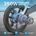 thumbnail image 4 of ANCHEER 14" Foldable Electric Bike for Adults, Peak 500W Electric Bicycles, 48V 374Wh City Commuter Cruiser Ebikes, 20MPH Compact Electric Mini Bike for Teens, LED Display, UL 2849, 4 of 8