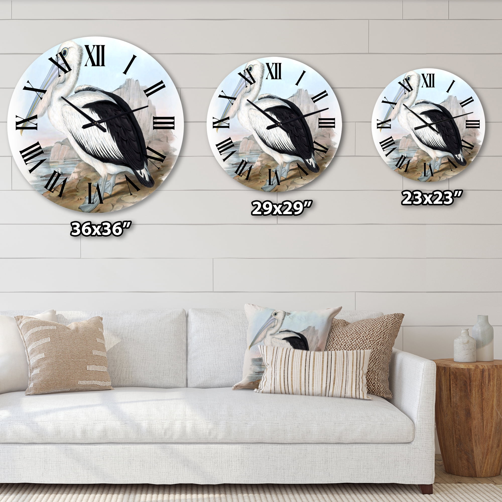 Designart 1 in Quartz Traditional Wall Clock