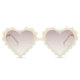 thumbnail image 4 of Gafas de sol COASION Kids Heart Girls UV400 Beige de 3 a 10 años, 4 of 5