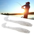 thumbnail image 3 of 15Pcs Soft Fishing Lures Silicone Baits Kit Soft Paddle Tail Fishing Swimbaits Lures Simulation T Tail Fishing Bait Double Color with Spiral Pattern for Sea Fishing [B Type ], 3 of 9