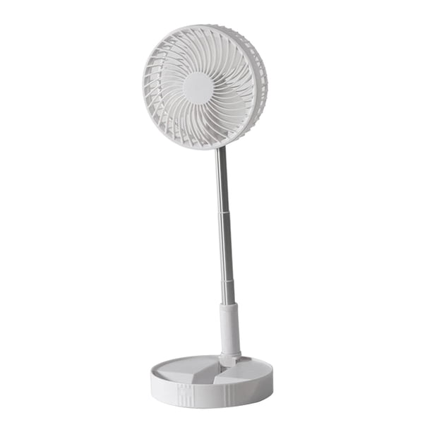 Mini ventilador de refrigeración por aire Ventilador de piso personal Ventilador plegable alimentado por USB 4 Velocidad del viento Ahorro de 3600mA perfecl Ventilador de escritorio plegable