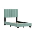 thumbnail image 2 of Reece Channel Stitched Upholstered Twin Bed, Caribbean Green, by Hillsdale Living Essentials, 2 of 21