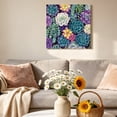 thumbnail image 2 of Canvas Wall Art Succulents Canvas Art Print Desert Plants Watercolor Botanical Garden Pictures Wall Decor for Living Room Bedroom Artwork Decorations Stretched Framed Ready to Hang 12"x12", 2 of 9