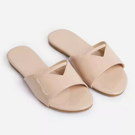 

Summer Slippers For Women Beach Accesseories Flip Flops For Women Summer Fashion Womens Casual Shoes Folded Leather Bohemian Open Toe Flat Slippers Swimming Pool Accessories Mens Women Slippers