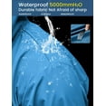 thumbnail image 5 of COOFANDY Men's Raincoats Waterproof Hooded In Size Long Windbreaker For Winter Fall, 5 of 5