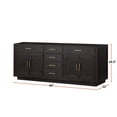 thumbnail image 3 of Abbey 84 in W x 22 in D Black Oak Double Bath Vanity, 3 of 6