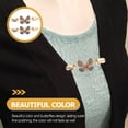 thumbnail image 3 of Shisuyan Scarf Collar Clips Alloy Diamond 2Pcs 4.5x1.5x0.4In, 3 of 9