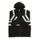 thumbnail image 5 of Sudadera con capucha de lana de seguridad de alta visibilidad para hombres Sudadera reflectante Ropa de trabajo de saneamiento (XXL), 5 of 7