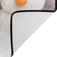 thumbnail image 5 of SKYSONIC Snowmen Hat Non-Slip Area Rug, Winter Snow Floor Carpet Comfort Floor Mats Decor for Indoor Front Porch Living Room Bedroom Kitchen, 36"x24", 5 of 7