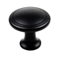 thumbnail image 4 of OLIVE- 10 Pack Round Disk Knobs *Matte Black* Kitchen Bath Cabinet Hardware Pull Handle, 4 of 6