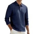 thumbnail image 3 of Linen Polo Shirts for Men Summer Casual Short Sleeve Collared Relaxed Fit Business Casual Work Shirts Golf Shirt, 3 of 9