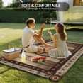 thumbnail image 4 of Western Farmhouse Outdoor Rug 4x6 Ft - Reversible Patio Rug Outdoor Camping Rugs, Primitive Rustic Country Retro Texas Star Indoor Outdoor Area Rugs, Non-Slip Outdoor Carpet Runner for Deck/Porch, 4 of 8