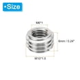 thumbnail image 2 of PATIKIL Thread Adapters Sleeve Reducing Nut, 10 Pcs M10*1.5 Male to M6*1 Female Repairing Insert Nut Screw Reducer Conversion Stainless Steel Fastener 6mm, 2 of 7