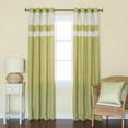 thumbnail image 4 of Best Home Fashion, Inc. Heavyweight Striped Semi-Sheer Grommet Curtain Panels (Set of 2), 4 of 6